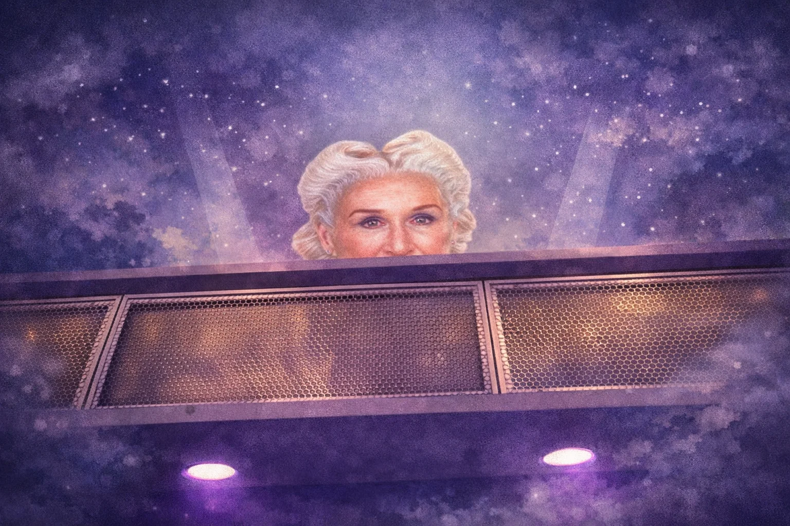 Watercolor illustration of Guardians of the Galaxy pre-show briefing room